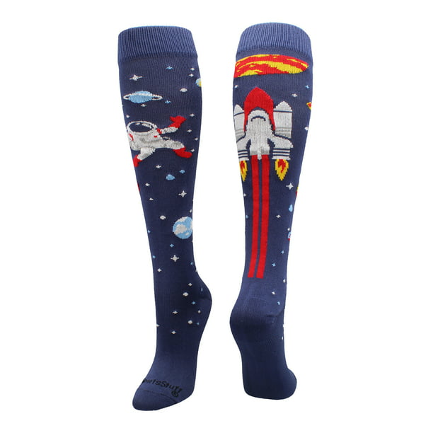 Mens Athletic Low Cut Ankle Sock Green Galaxy Astronaut Bear Short Fit Sock 